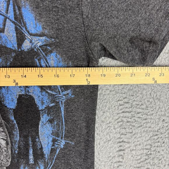 Harley-Davidson T-Shirt Men’s Medium Girl Skull Gray Fort Worth Texas - Picture 5 of 11